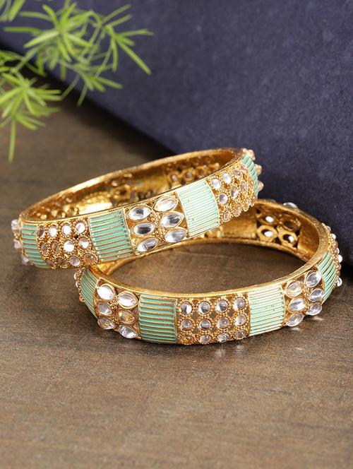 green gold tone brass bangle - 16842382 - Very Small Image - 1
