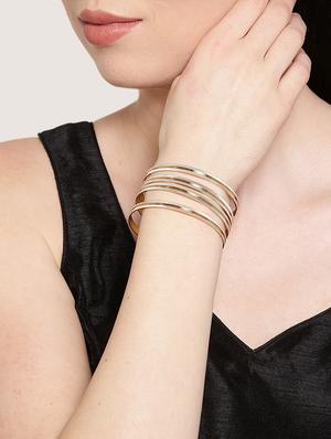 gold brass bangle - 16842437 - Standard Image - 4