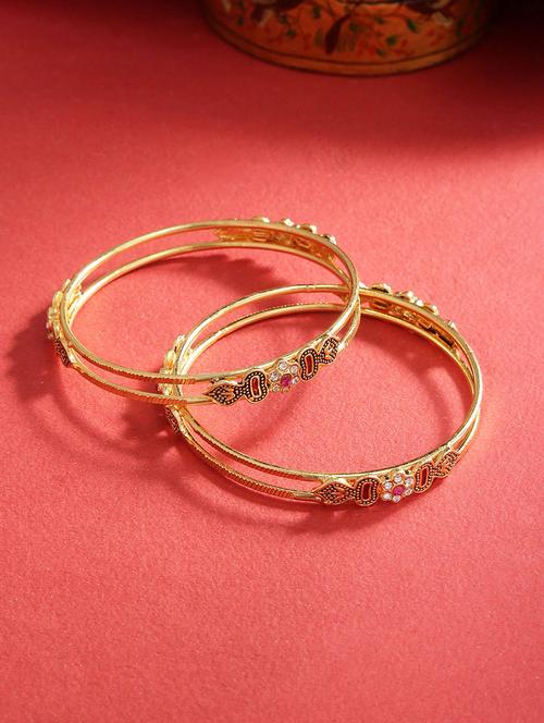 gold brass bangle - 16842441 - Standard Image - 1