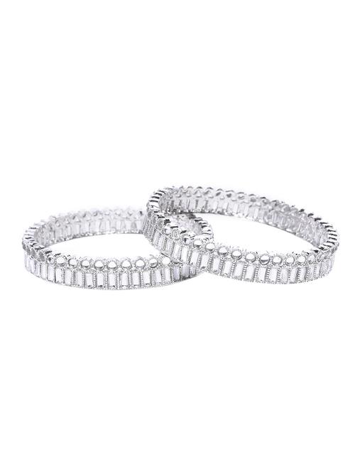 silver brass bangle - 16842459 - Standard Image - 1