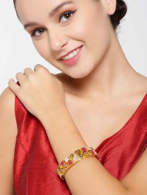 multi colored brass bangle - 16842465 - Standard Image - 4