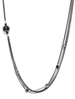 black metal chain necklace - 16842491 - Standard Image - 2