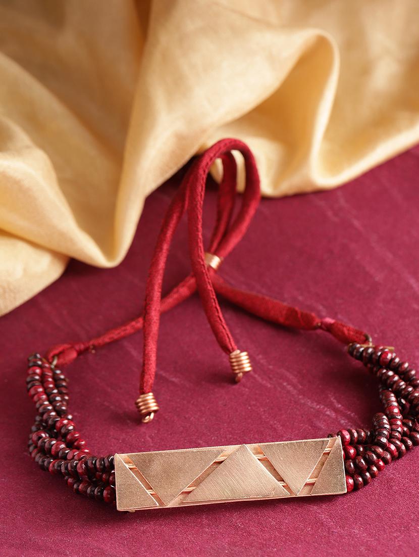 red brass choker necklace - 16842504 - Zoom Image - 1
