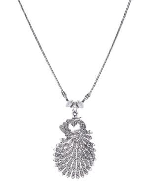 silver brass statement necklace - 16842506 - Standard Image - 3