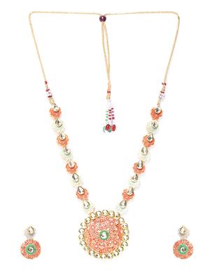 red brass necklaces and earring - 16842578 - Standard Image - 2