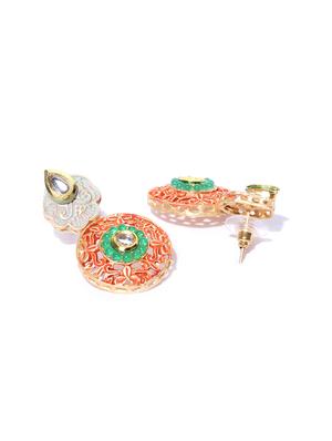 red brass necklaces and earring - 16842578 - Standard Image - 3