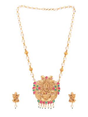 multi colored brass pendants and earring - 16842584 - Standard Image - 2