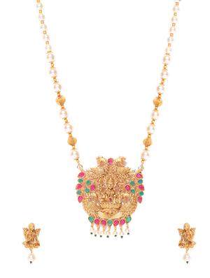 multi colored brass pendants and earring - 16842584 - Standard Image - 3