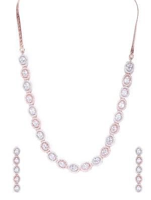gold brass necklaces and earring - 16842598 - Standard Image - 2