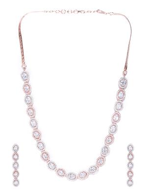 gold brass necklaces and earring - 16842598 - Standard Image - 3