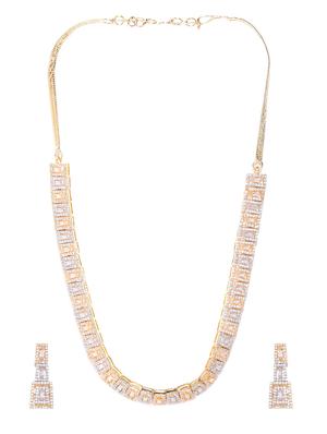 gold brass necklaces and earring - 16842600 - Standard Image - 2