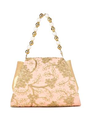 pink silk ethnic handbag - 16842780 - Standard Image - 2