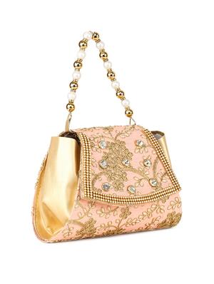 pink silk ethnic handbag - 16842780 - Standard Image - 4
