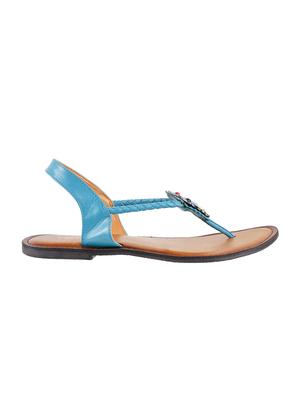 blue back strap sandals - 16842931 - Standard Image - 2