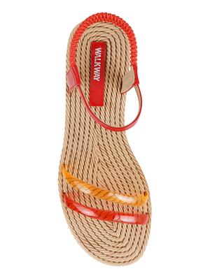 red back strap sandals - 16842954 - Standard Image - 4