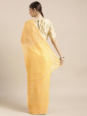 embellished kota doria saree with blouse - 16843053 - Standard Image - 2