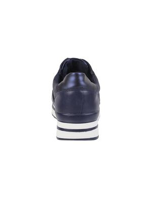 navy lace-up casual shoes - 16843114 - Standard Image - 3