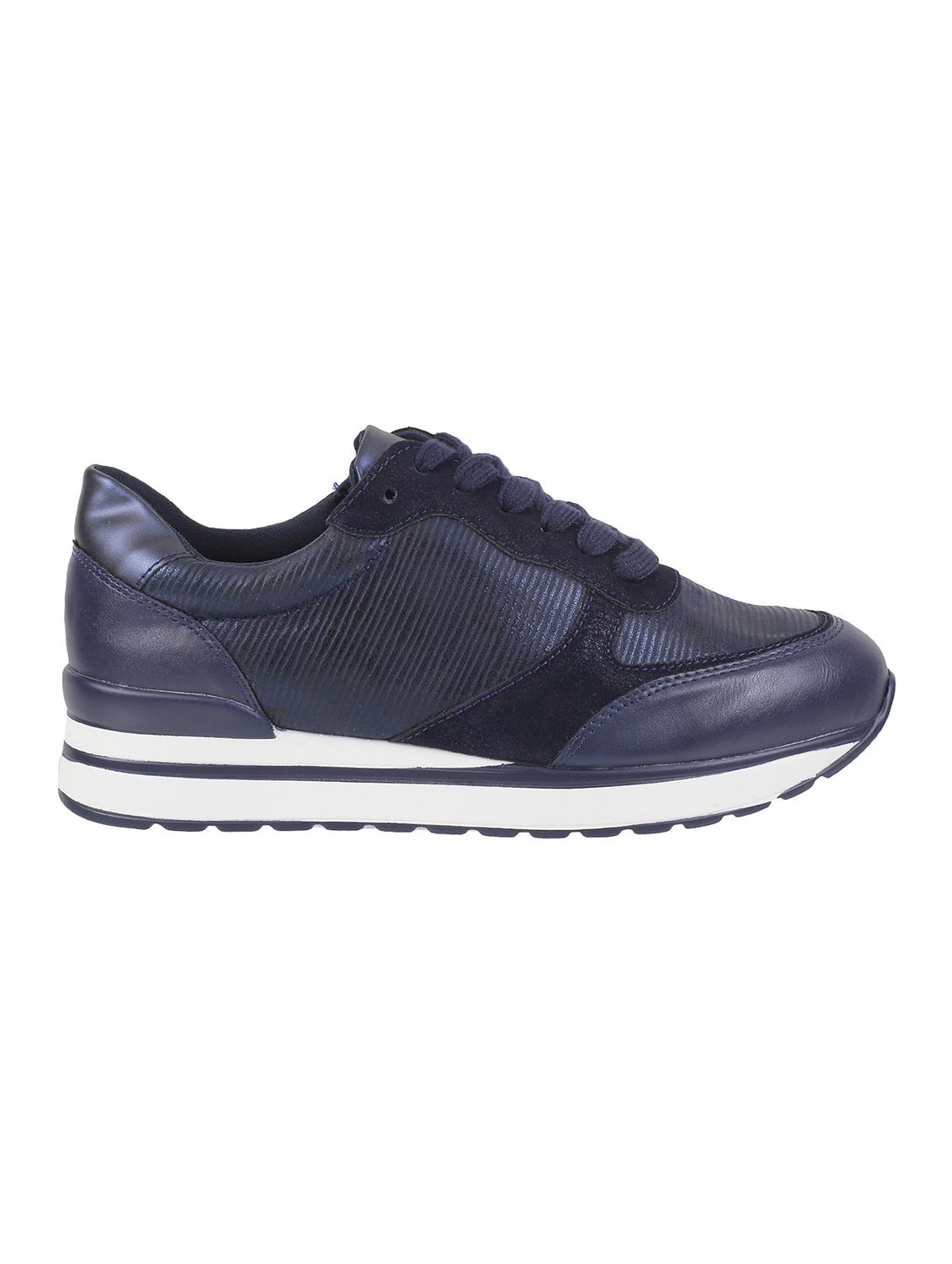 navy lace-up casual shoes - 16843114 - Zoom Image - 2