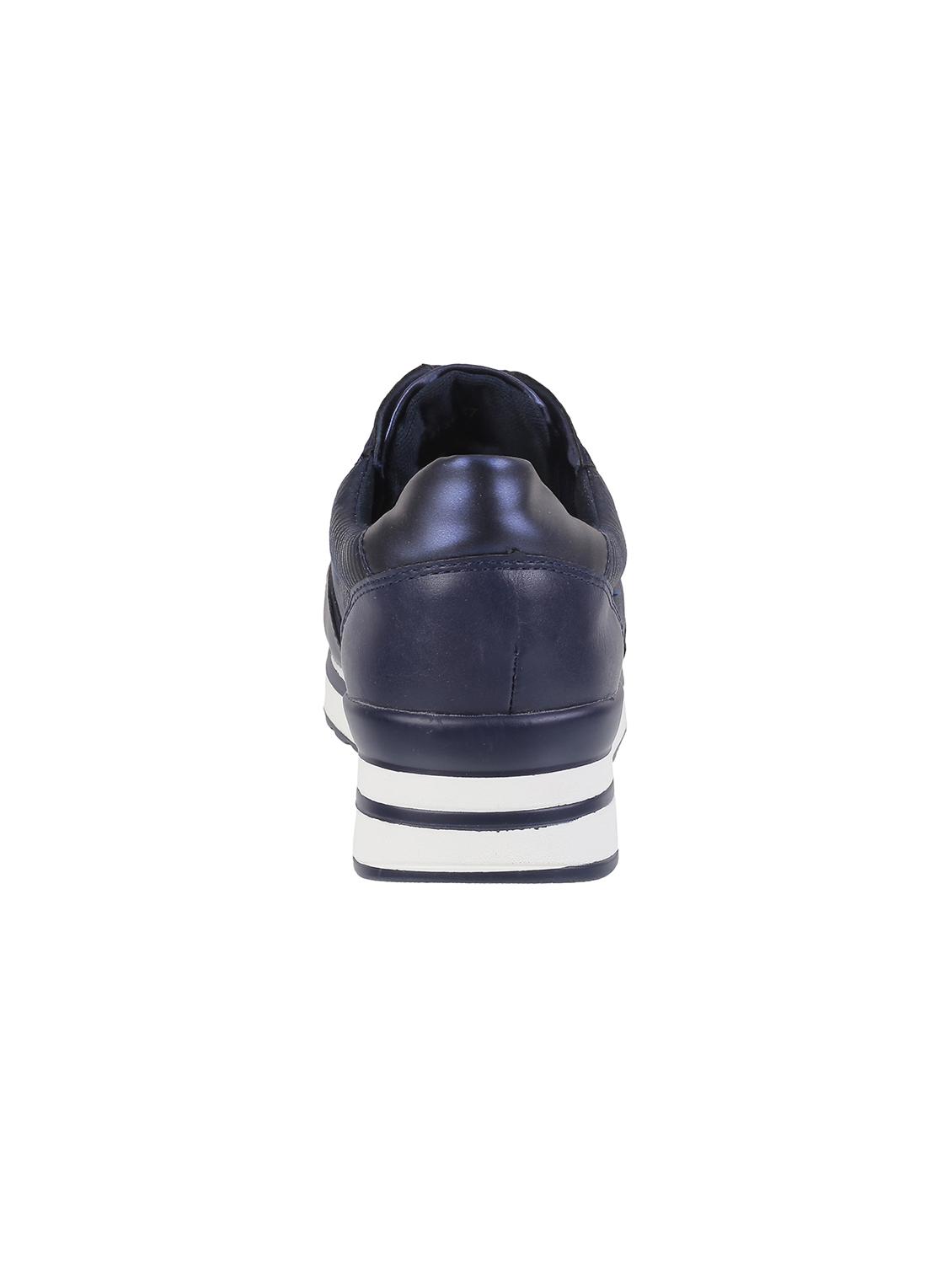 navy lace-up casual shoes - 16843114 - Zoom Image - 3
