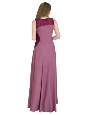 lace panel flared gown dress - 16843389 - Standard Image - 3