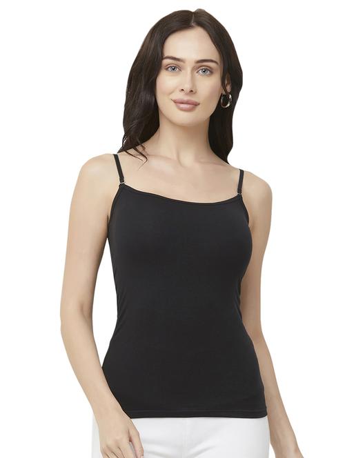 detachable strap solid camisole - 16843392 - Standard Image - 1