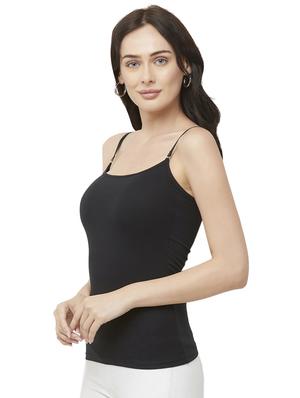 detachable strap solid camisole - 16843392 - Standard Image - 2