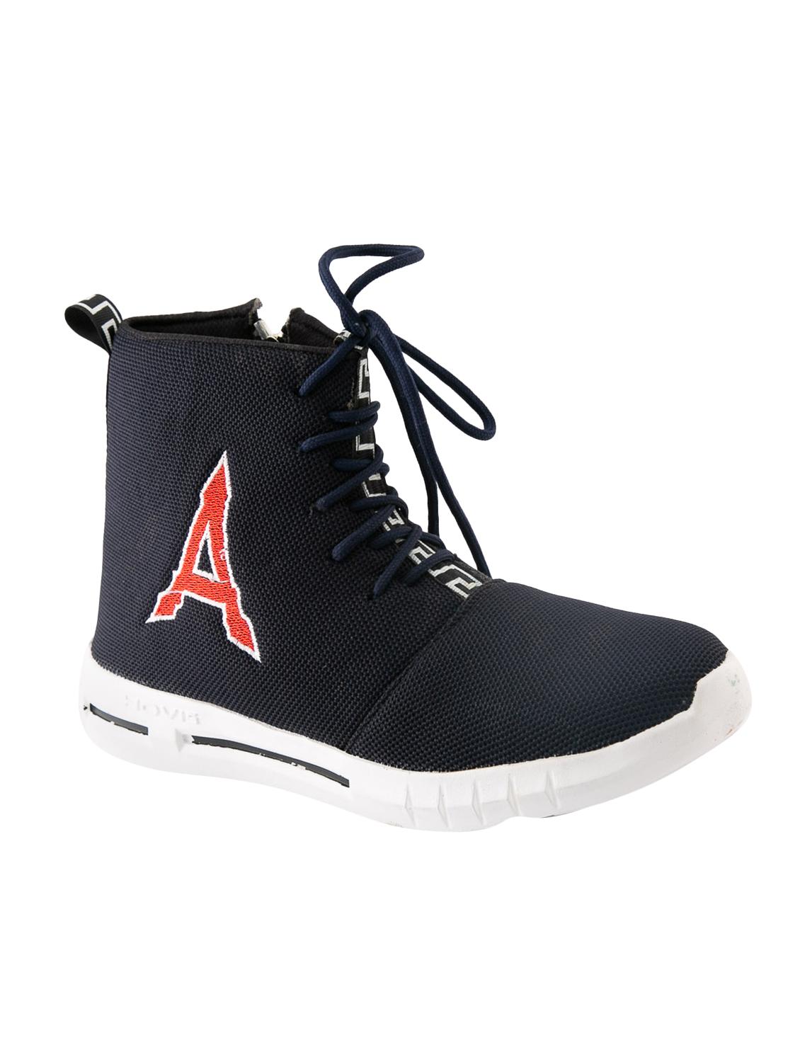 blue fabric lace up sneakers - 16843422 - Zoom Image - 1
