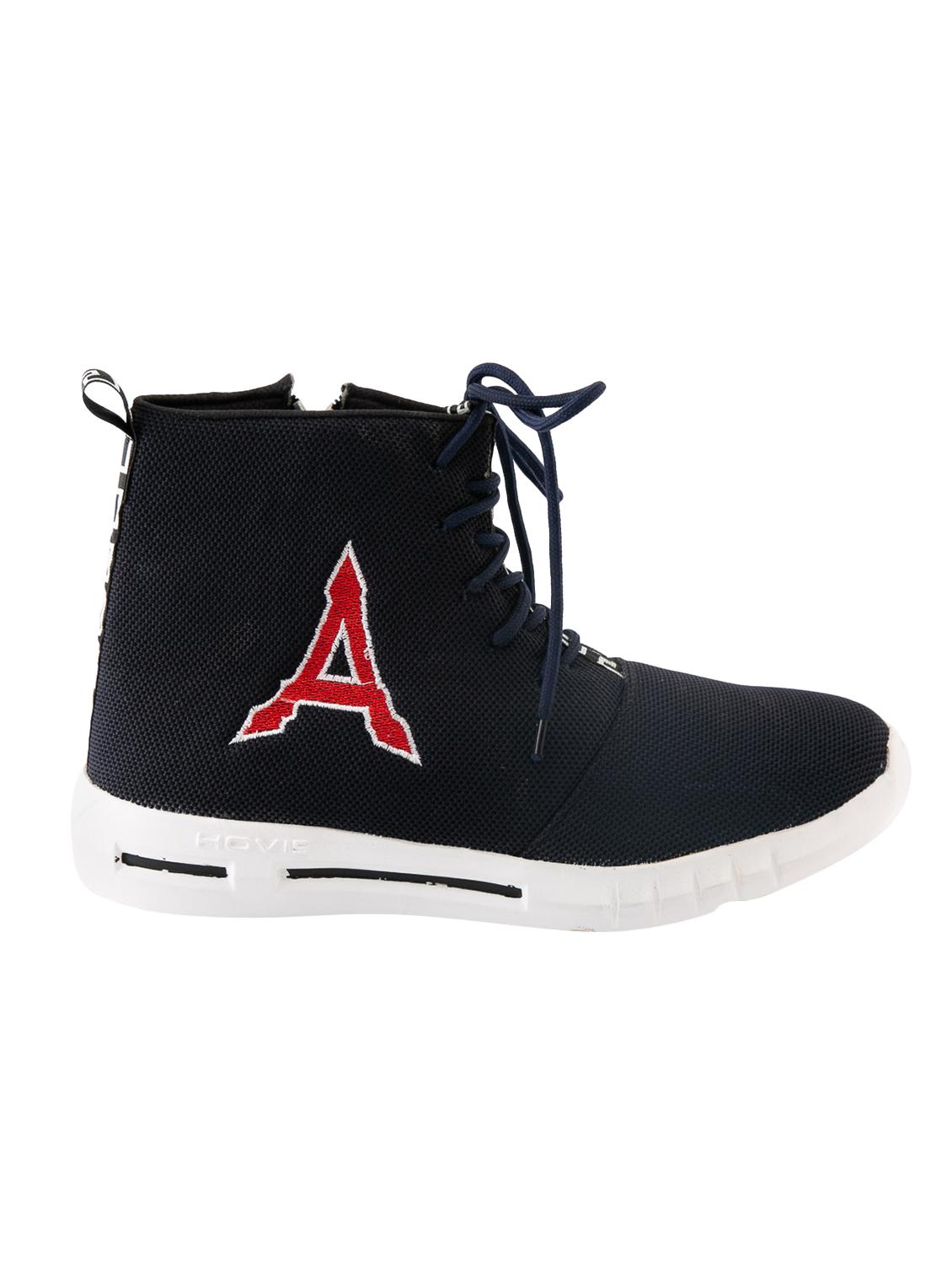 blue fabric lace up sneakers - 16843422 - Zoom Image - 2