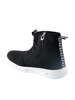 black fabric lace up sneakers - 16843423 - Standard Image - 3