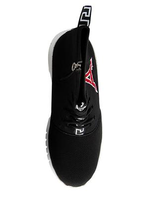 black fabric lace up sneakers - 16843423 - Standard Image - 4
