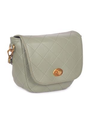 green leatherette regular sling bag - 16843480 - Standard Image - 4