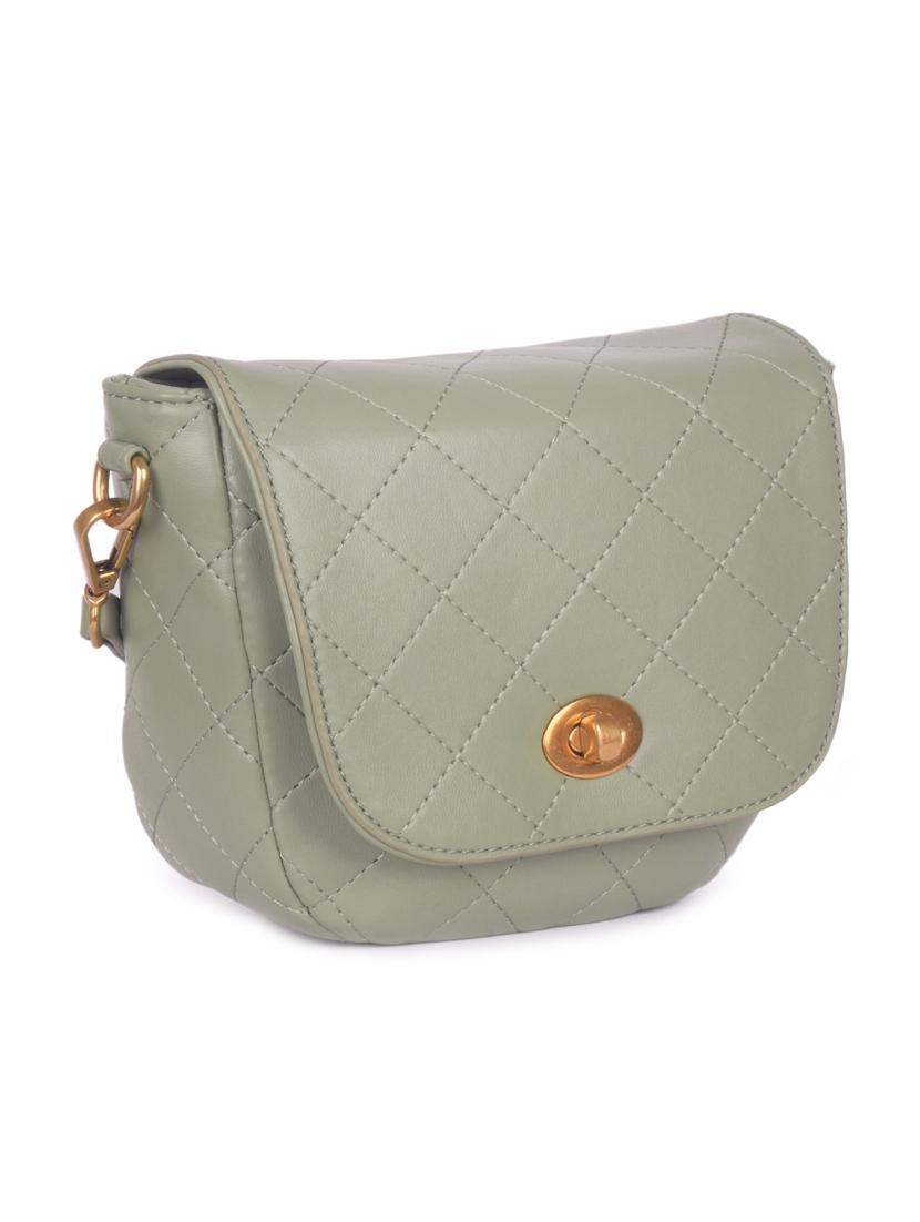 green leatherette regular sling bag - 16843480 - Zoom Image - 4
