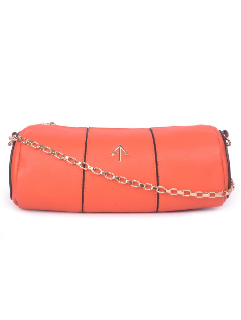 orange leatherette regular sling bag - 16843488 - Zoom Image - 1