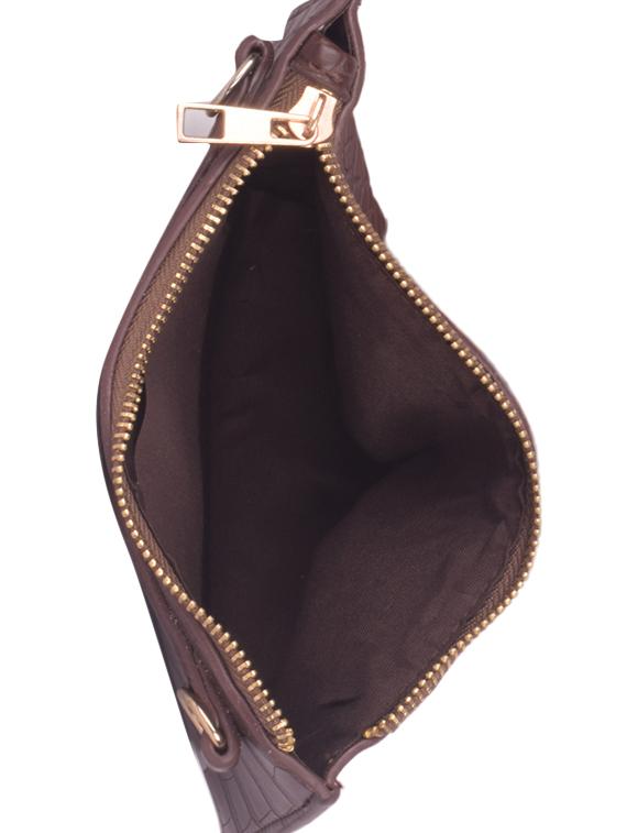 brown leatherette regular sling bag - 16843500 - Zoom Image - 3