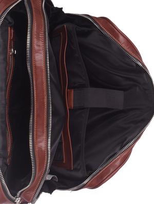 tan leatherette regular laptop bag - 16843528 - Standard Image - 3