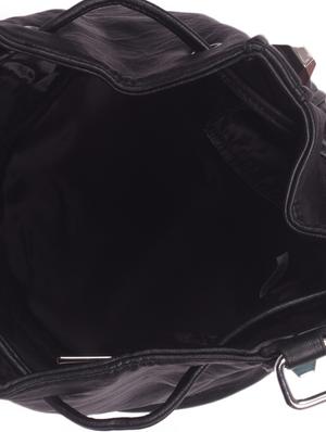 black leatherette regular sling bag - 16843531 - Standard Image - 3