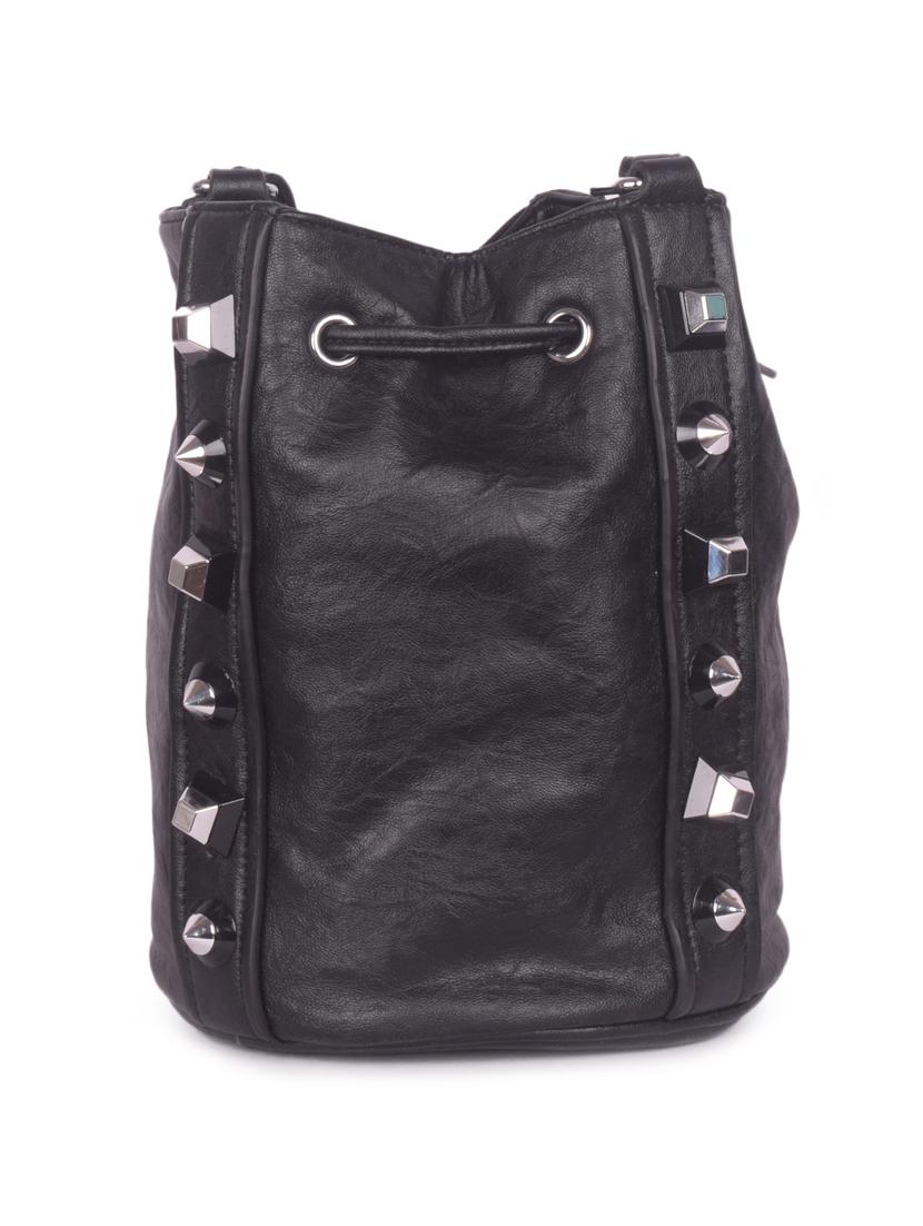 black leatherette regular sling bag - 16843531 - Zoom Image - 2