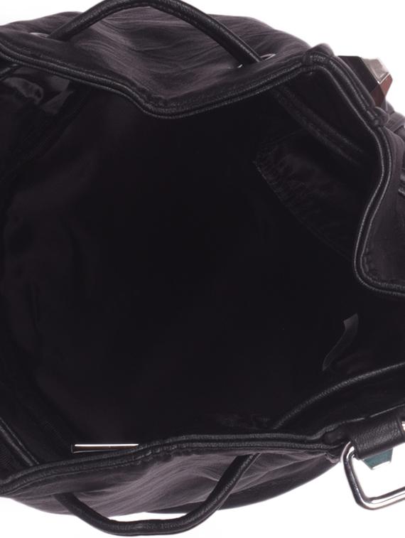 black leatherette regular sling bag - 16843531 - Zoom Image - 3