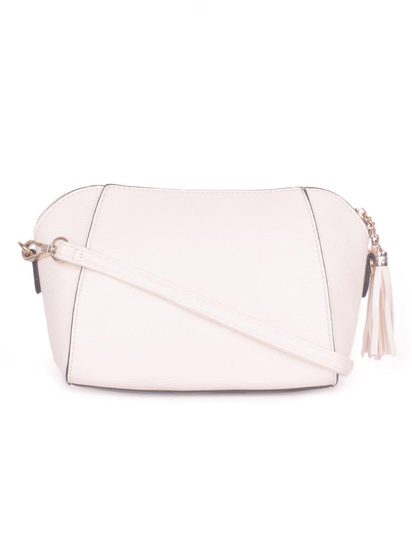 cream leatherette regular sling bag - 16843543 - Zoom Image - 1