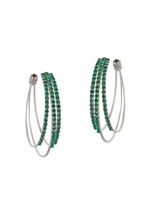 green crystal hoop earring - 16843620 - Standard Image - 4