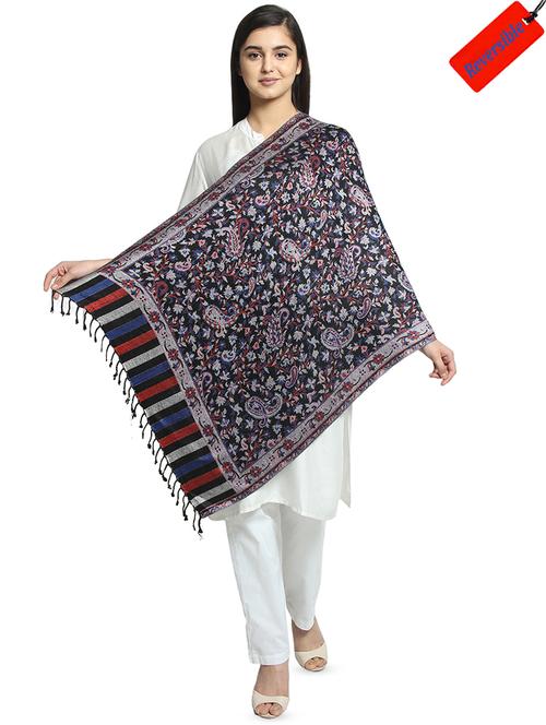 navy blue viscose stole - 16843739 - Standard Image - 1