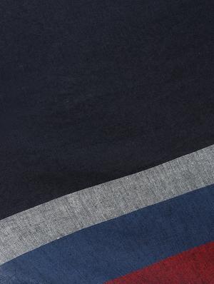 navy blue viscose stole - 16843757 - Standard Image - 4
