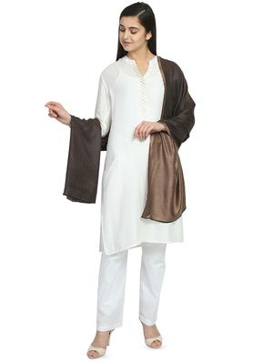 brown viscose stole - 16843762 - Standard Image - 5