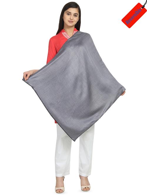 silver viscose stole - 16843764 - Standard Image - 1