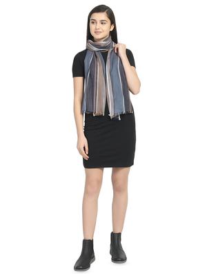 navy blue viscose stole - 16843778 - Standard Image - 3