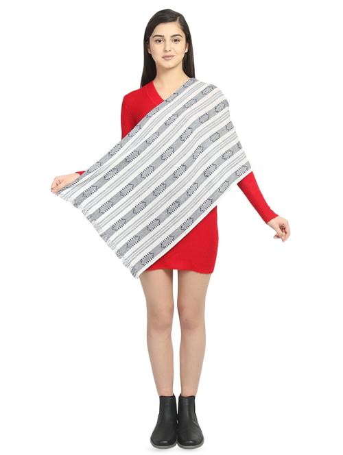 neutral viscose stole - 16843779 - Standard Image - 1