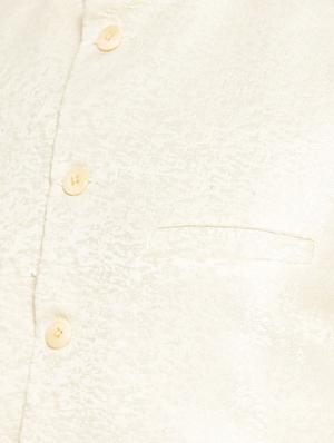 white solid kurta pyjama set with nehru jacket - 16843936 - Standard Image - 4
