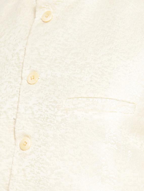 white solid kurta pyjama set with nehru jacket - 16843936 - Zoom Image - 4