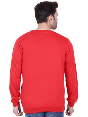 red solid fleece sweatshirt - 16844007 - Standard Image - 3