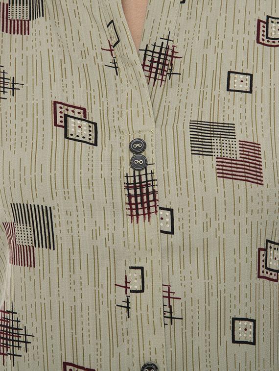 geometric print straight kurta - 16844216 - Zoom Image - 4